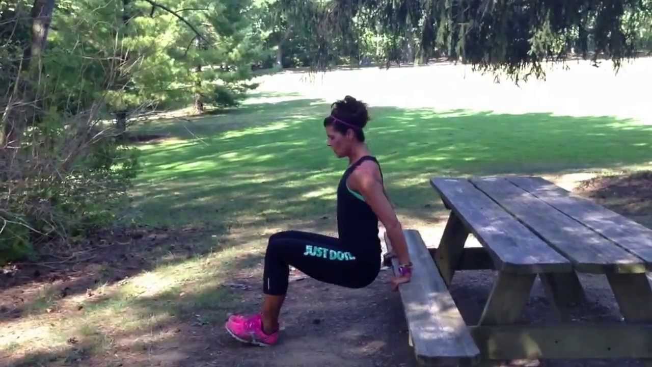 Outdoor Picnic Bench Workout GIJAYNEFITNESS - Quick and effective Picnic Table / Bench W
