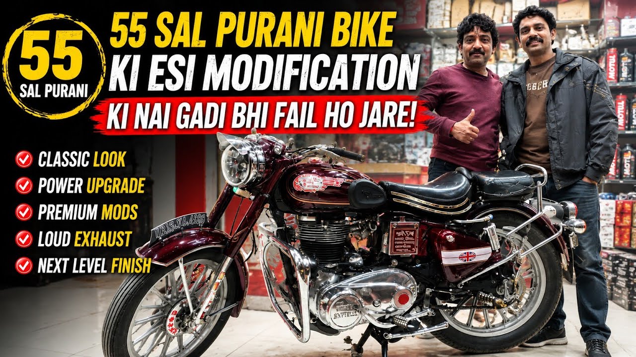 Salim bhai bullet ujjain 🏍️ Old Bullet modified petrol diesel Bullet #bullet #royalenfield #modified