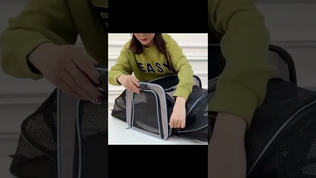 Portable Pet Carrier Backpack &ndash; Foldable Travel Bag for Cats & Dogs