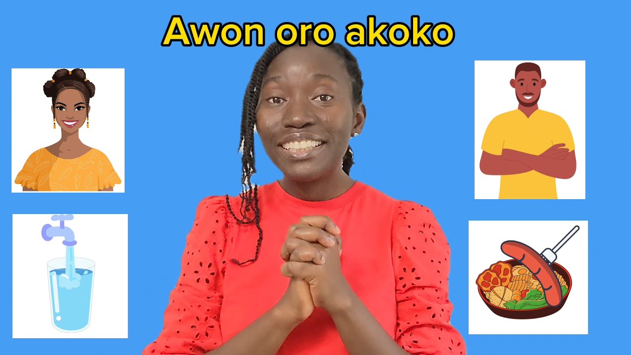 First words in Yoruba with Aunty Ayo | Awon oro akoko | Toddler Learning Yoruba | Bilingual