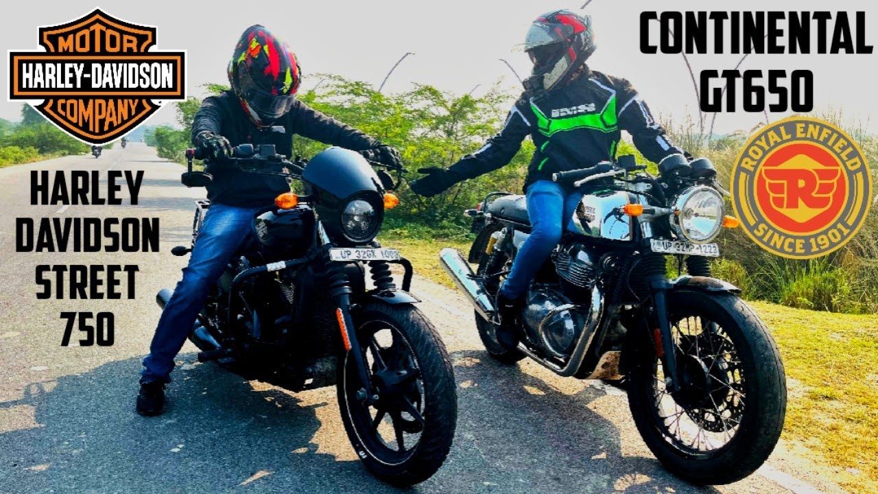 HARLEY DAVIDSON STREET 750 vs ROYAL ENFIELD CONTINENTAL GT650 || umeed nhi thi ki ye jeet jaayegi 😮😮