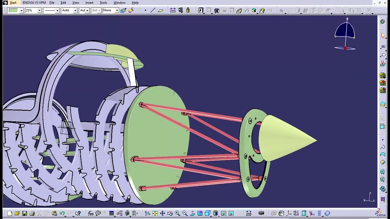 CATIA V5   firewall bulkhead powerplant mount.