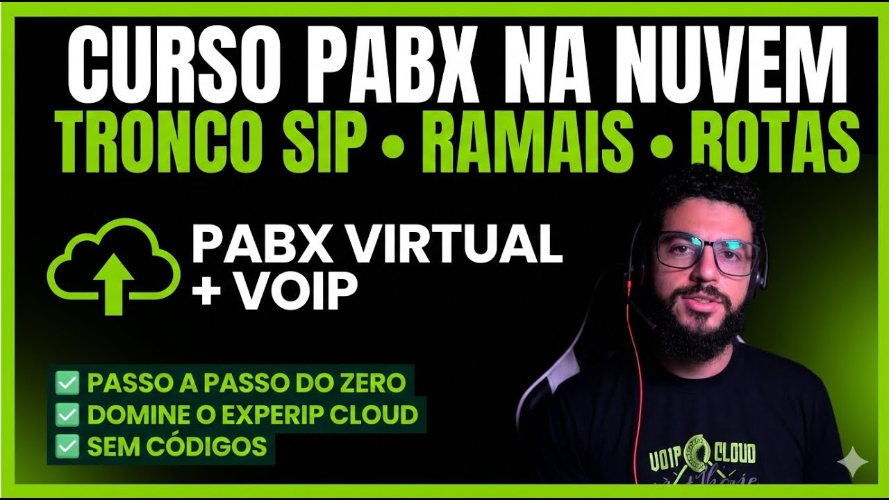 Como Configurar Tronco SIP no PABX Virtual | Curso ExperIP Cloud #01
