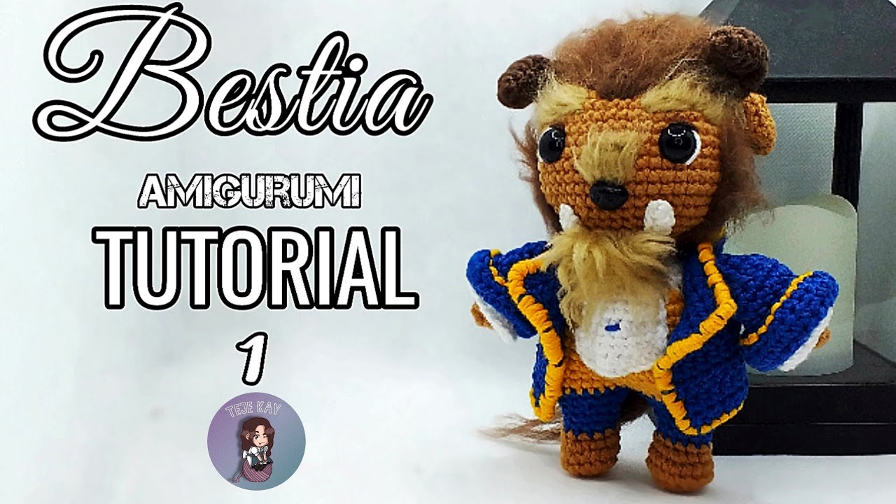 Tutorial paso a paso amigurumi La Bestia (La Bella y la Bestia | Parte 1.0 | Parte cabeza
