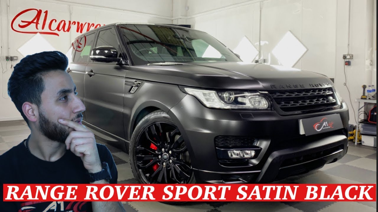 RANGE ROVER SPORT WRAPPED IN SATIN BLACK