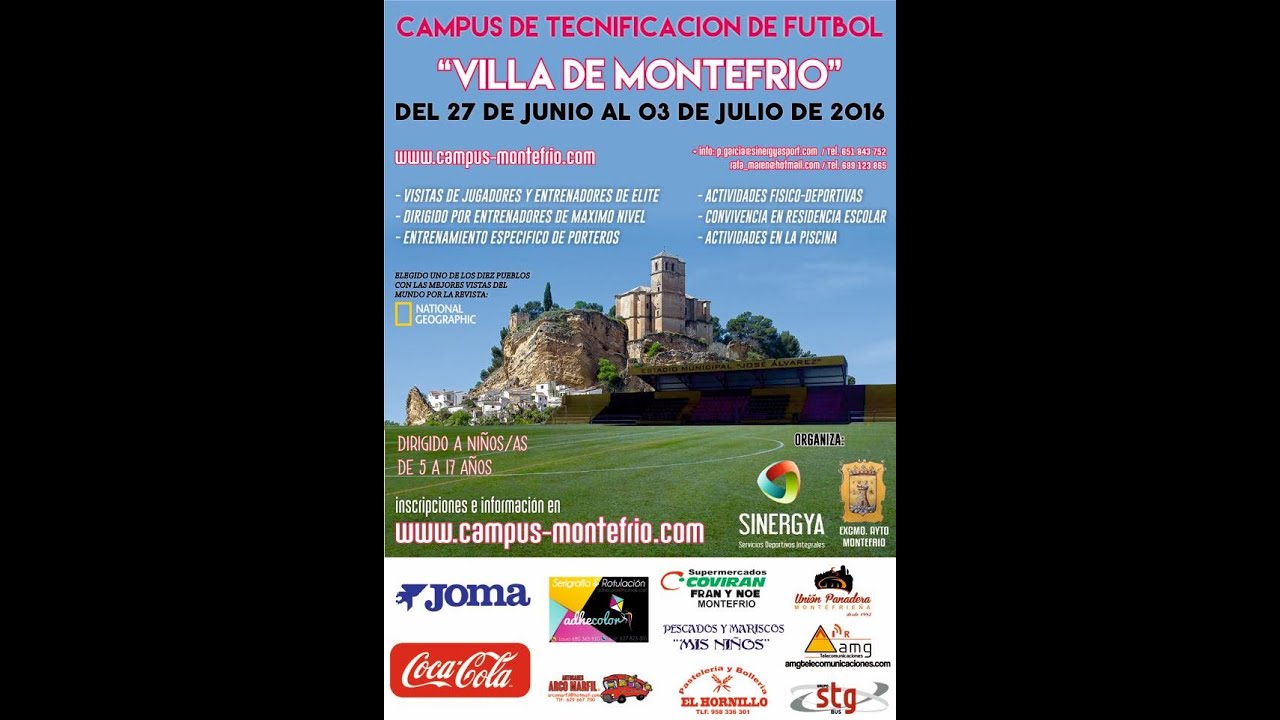 I Campus de Tecnificaión de fútbol ``Villa de Montefrio´´