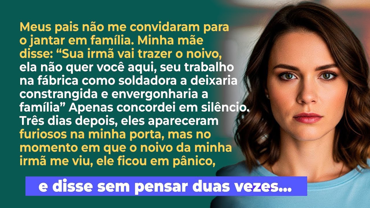 Minha irmã me proibiu de ir no jantar em família por causa do meu emprego 'vergonhoso' Aí o noivo