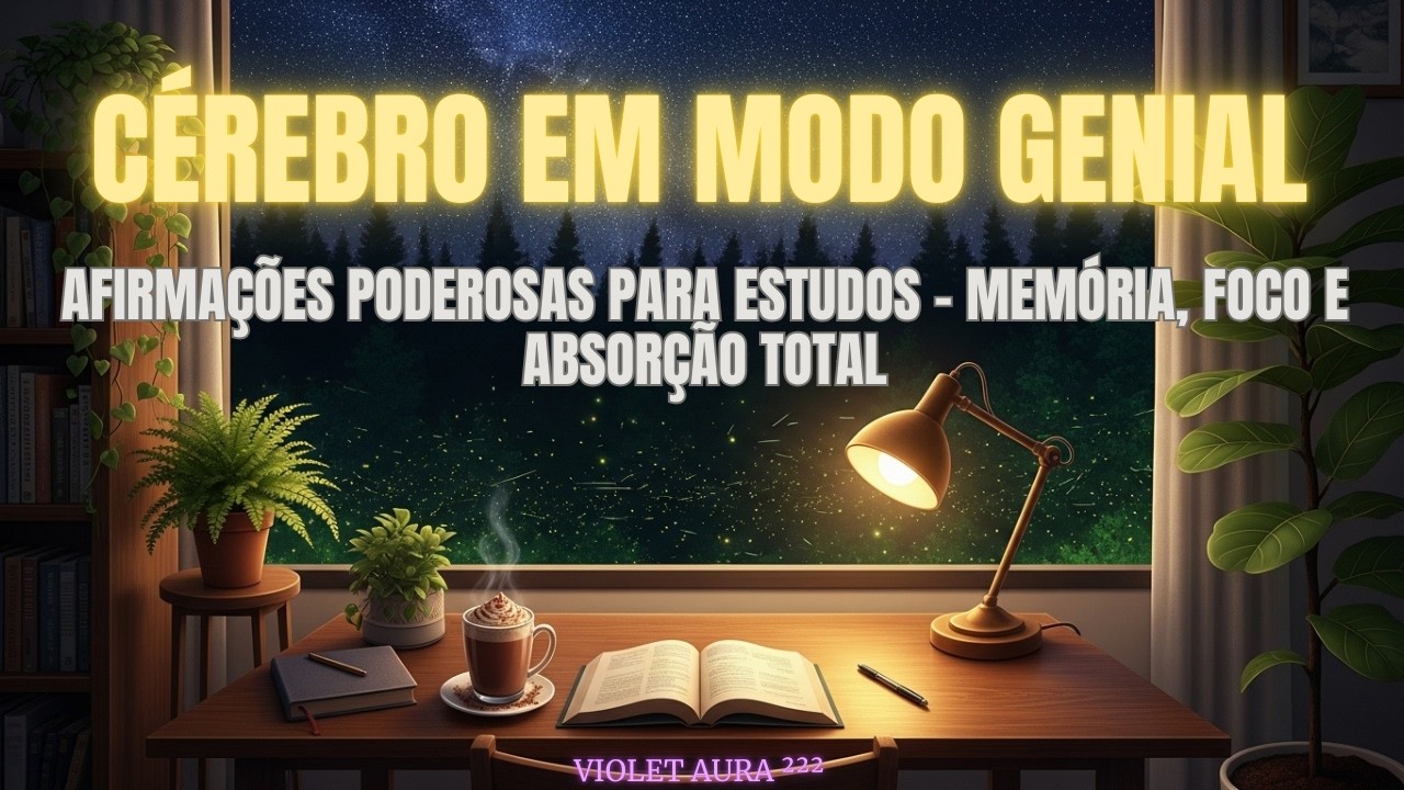 SUA INTELIGÊNCIA ESTÁ ATIVA | Afirmações para Concentração, Memória e Sabedoria