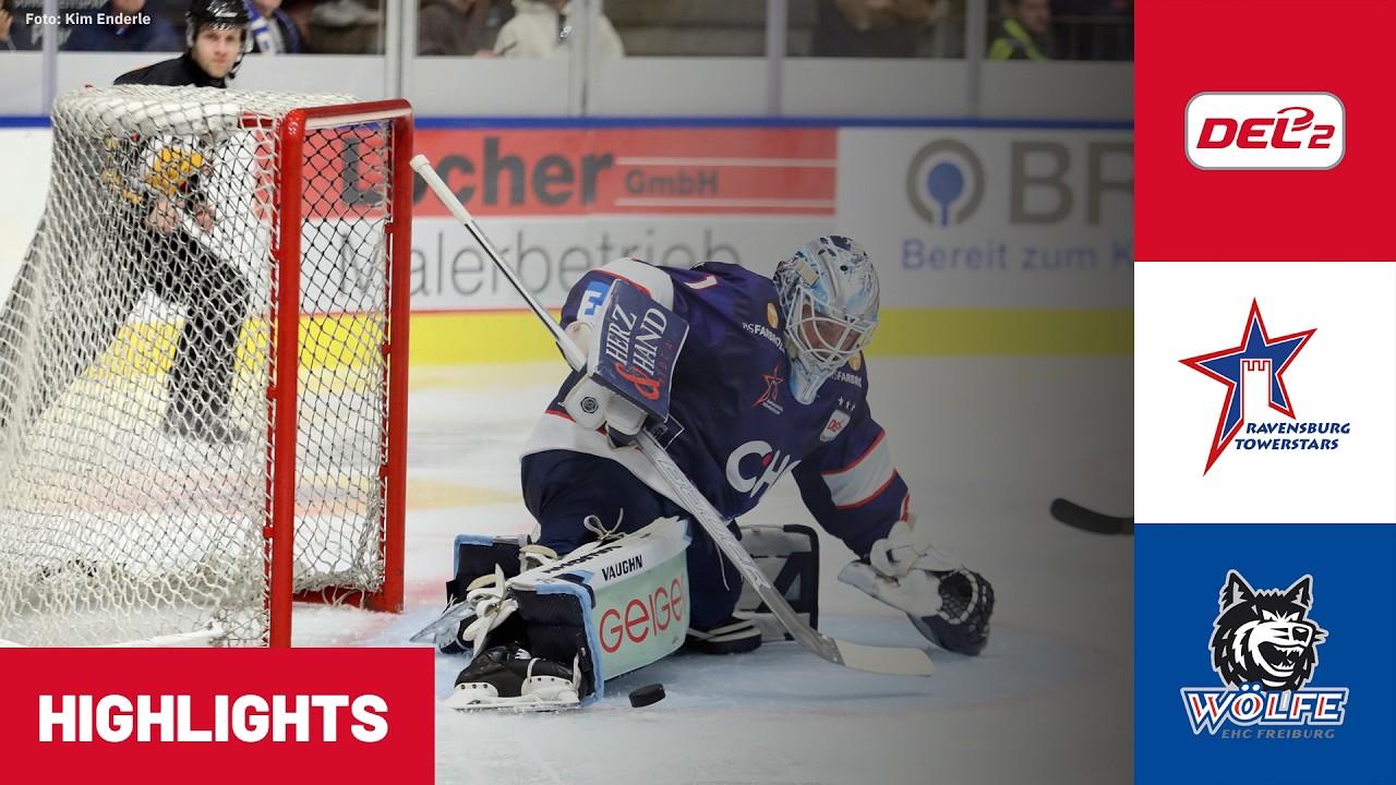 DEL2: Ravensburg Towerstars vs. EHC Freiburg | Highlights