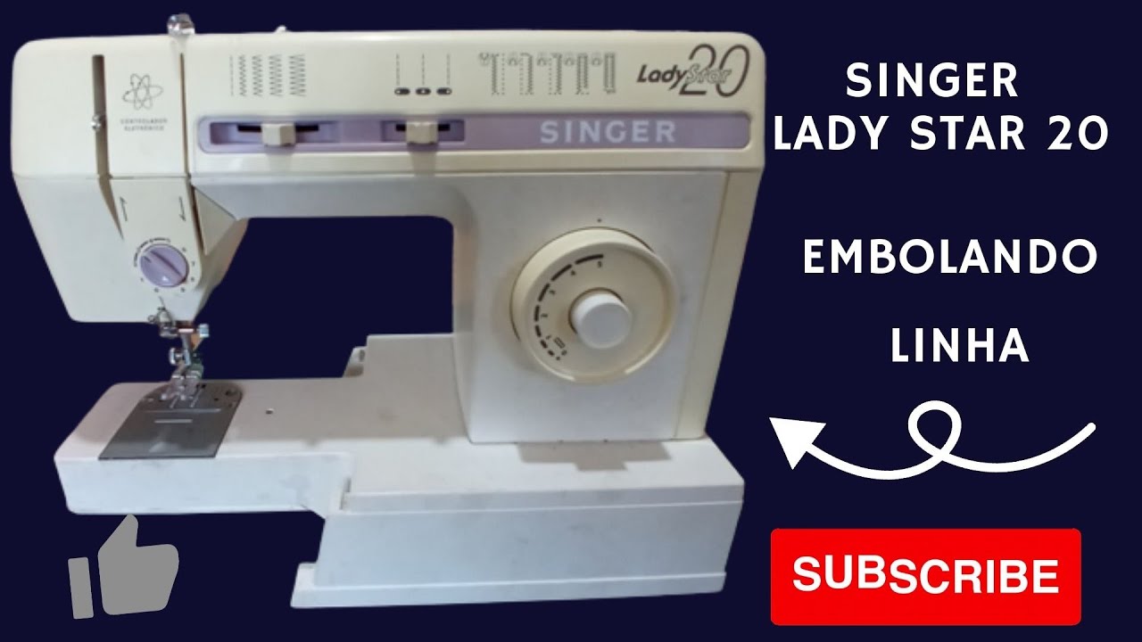 Singer Lady Star 20 embolando linha na parte inferior...