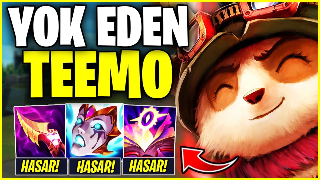 O KADAR GÜÇLÜ Kİ NERF ATMAK ZORUNDA KALDILAR!! (TEEMO JUNGLE RAKİBİ YOK EDİYOR)
