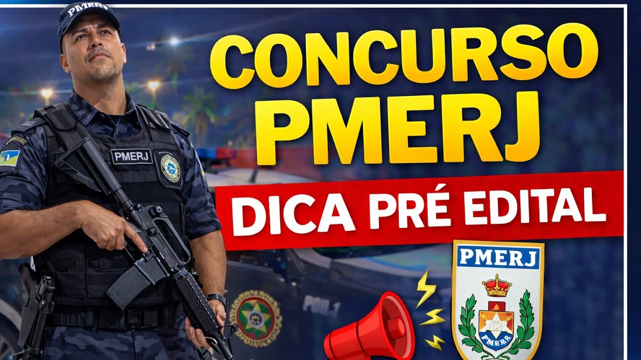 EDITAL PMERJ 2026 SAINDO -Pré Edital- Dica que me aprovou #pmerj #pmerj2026