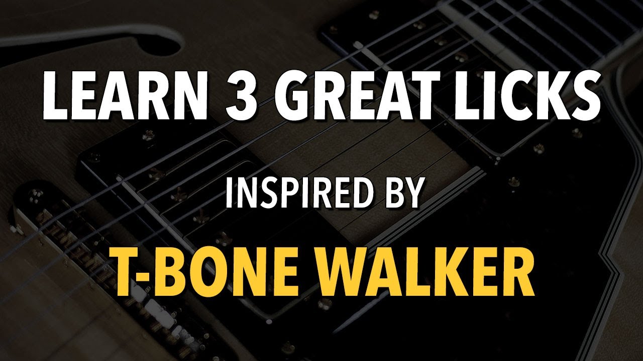 T-Bone Walker Guitar Lesson - learn great licks here