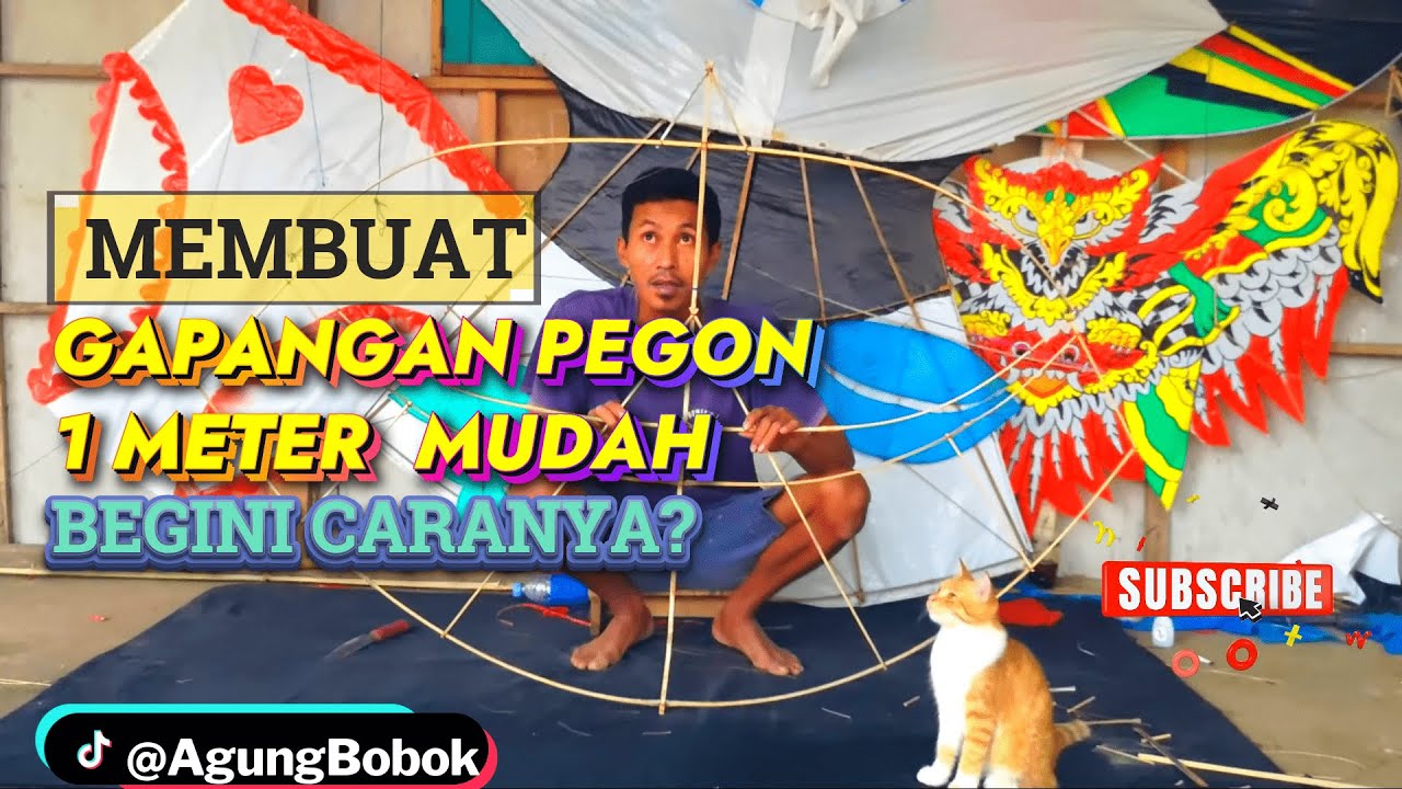 Tutorial Lengkap! Cara Mudah Membuat Layangan Gapangan pegon 1 Meter