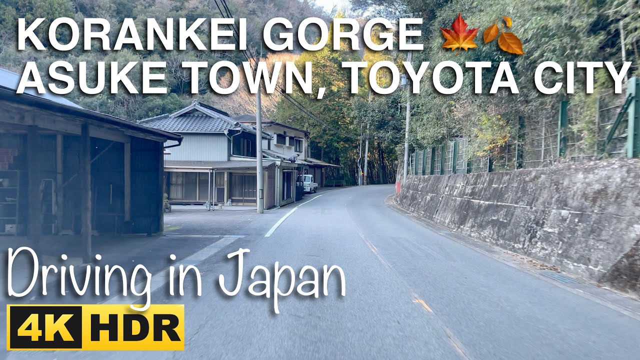 Path at KORANKEI GORGE | Famous HANANOKI Chicken Restaurant | Toyota Aichi Japan | 4K HDR