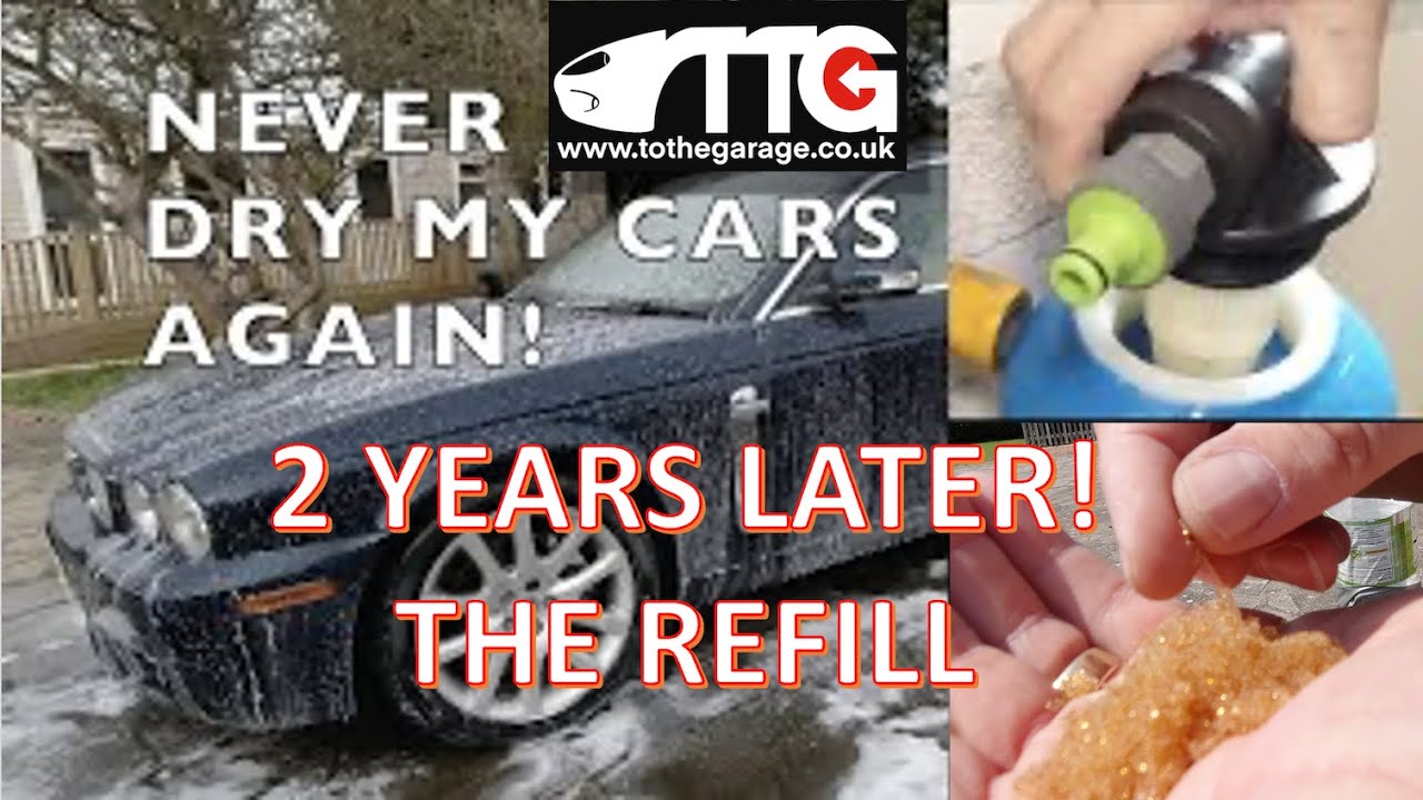 Replacing resin in my Raceglaze zero PPM water filter AFTER 2 YEARS. I'm still not drying my cars!