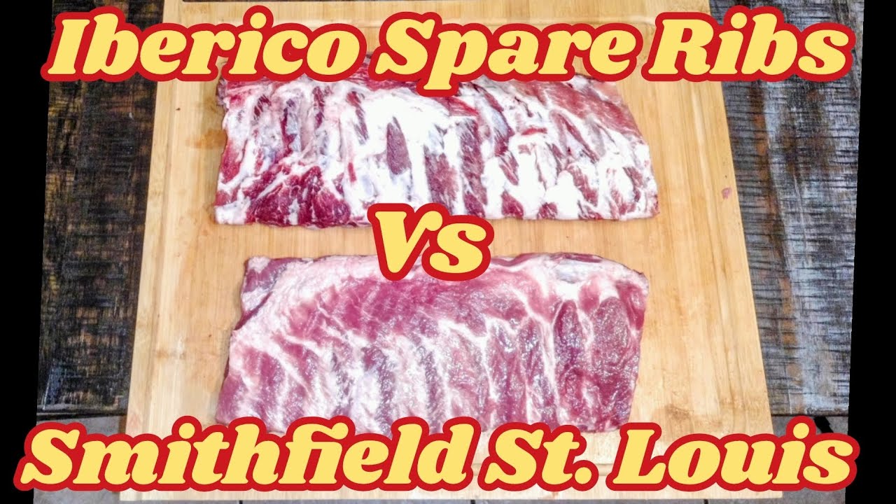 Ребрышки Iberico Spare Ribs против рёбрышек Smithfield St Louis Ribs #iberico #smithfield #porkri...