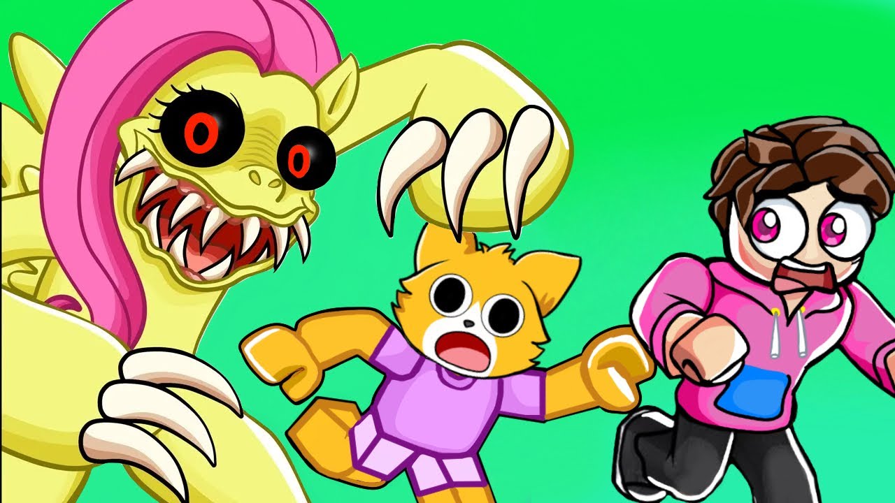 ESCAPA DE LA FABRICA DE PONY LOCOS COMPLETO (RUN FROM THE PONY FACTORY OBBY ROBLOX) | ROBI Y KIKU