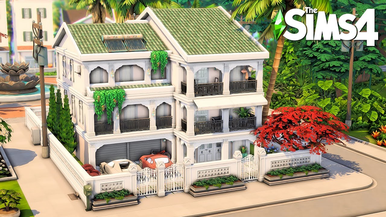 Tomarang Family Home 🌴 The Sims 4 For Rent Speed Build  | No CC