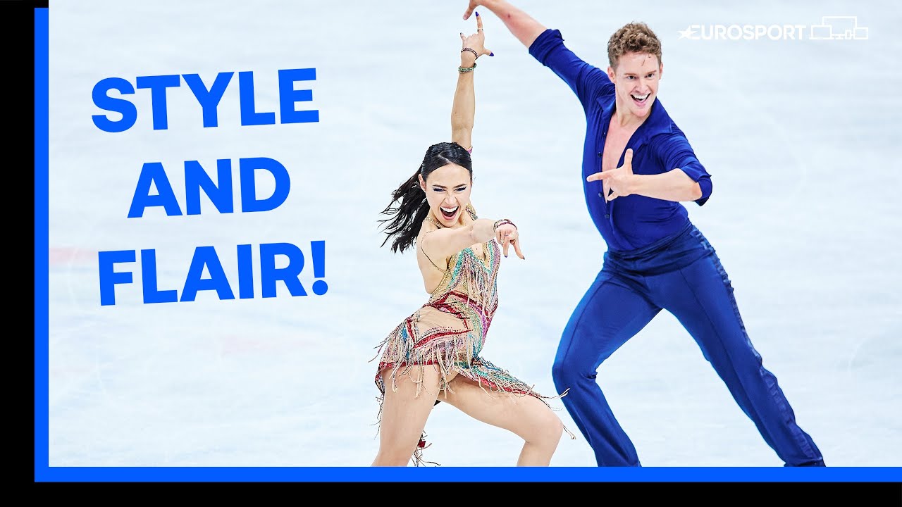 A Step Closer To The Title! | Madison Chock and  Evan Bates Of USA Take Rhythm Dance Win | Eurosport