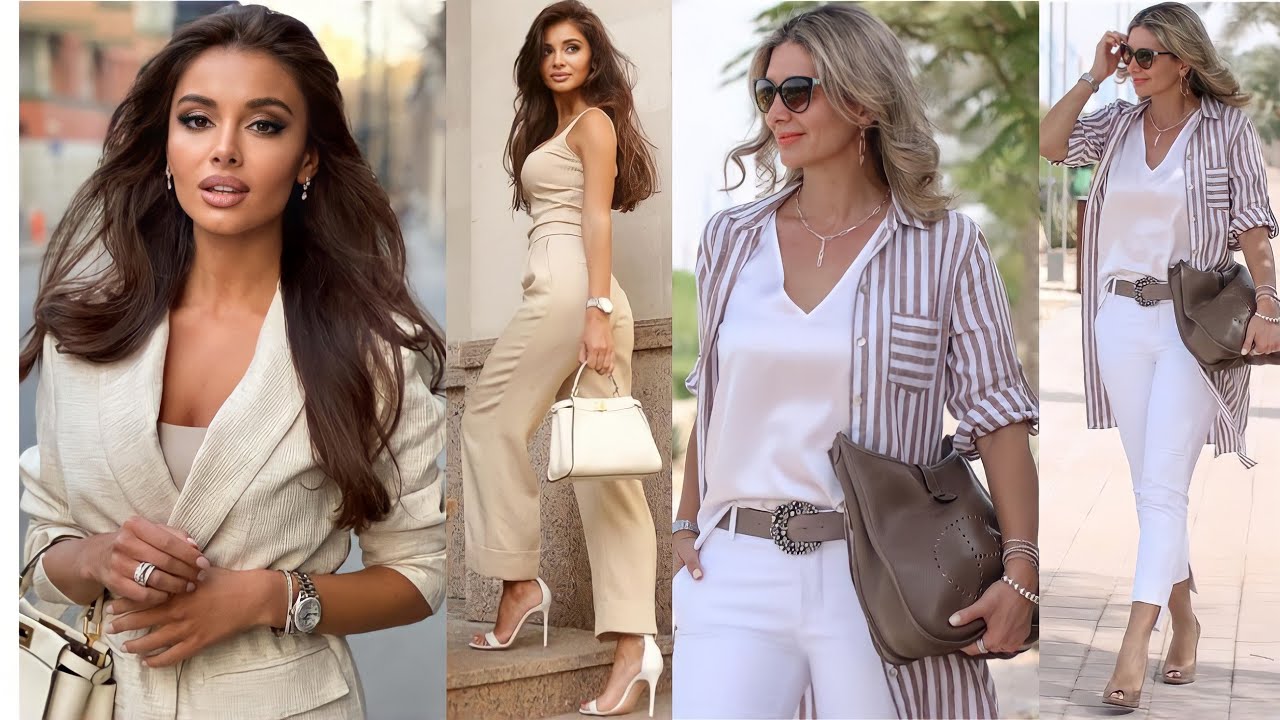 OUTFITS SOFISTICADOS 🤎MODERNOS EN COLORES NEUTROS /MODA Y ESTILO 2021 MUJER /LOOKS ELEGANTES