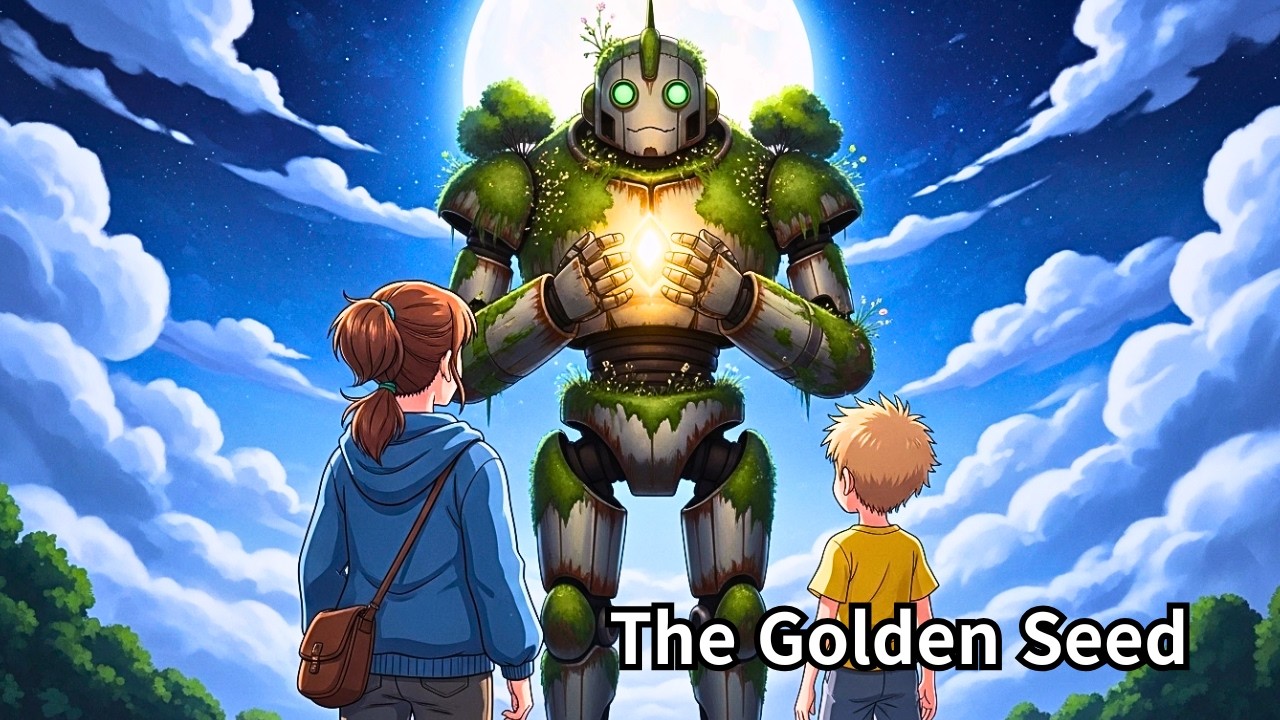 The Ancient Guardian and the Golden Seed (Ghibli Inspired)