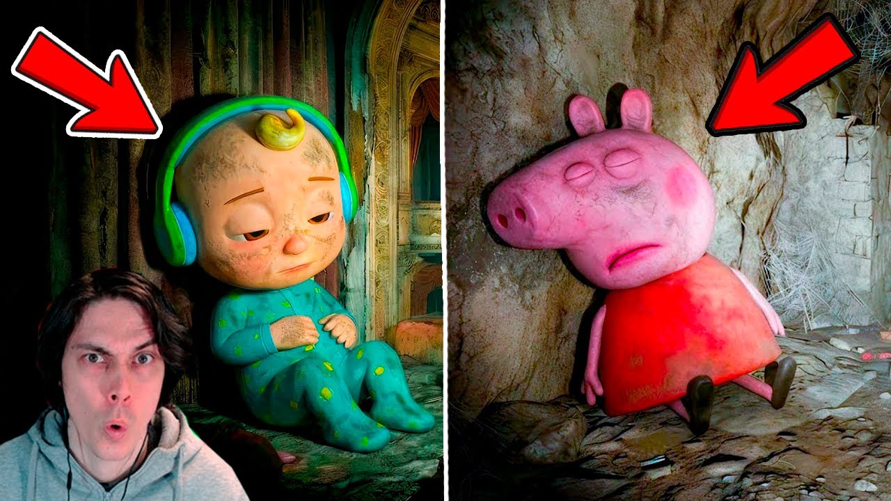 THEY FOUND COCOMELON and PEPPA PIG Characters in an ABANDONED Theater!! - Reaction