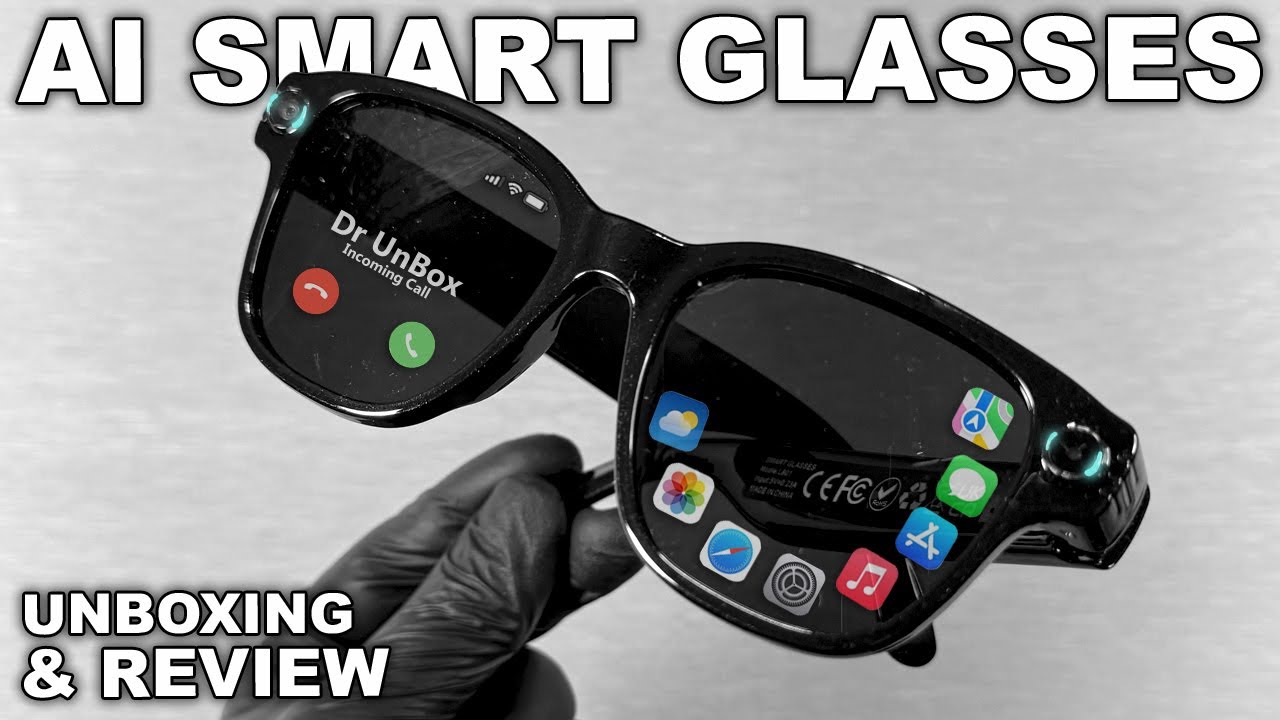 AI Smart Glasses with Camera and AI Intelligence Real-Time Translation! - UNBOXING ASMR