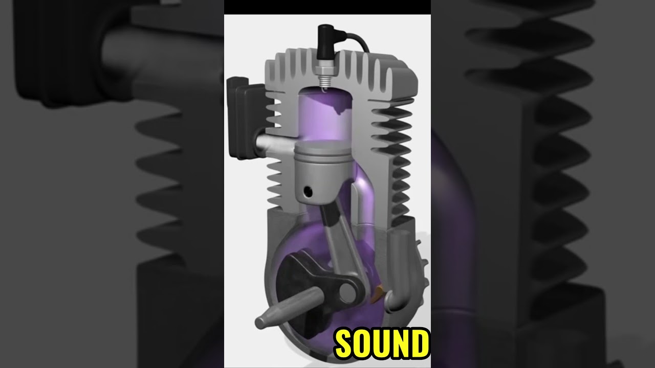 two-2 stroke motor operating principle Sound #shorts #viral #mechanical