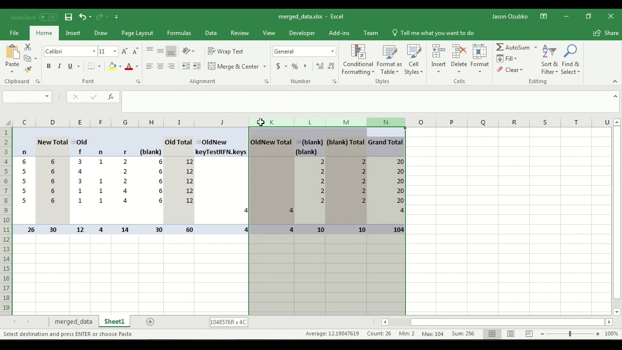 RKN and Confidence Rating Data Processing in Excel -- PsychoPy Tutorial #6