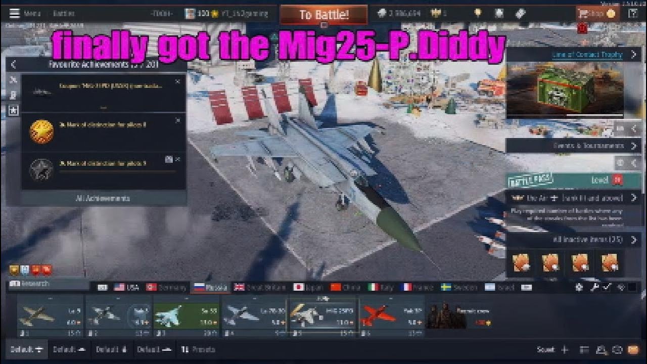 FINALLY GOT THE Mig-25P.DIDDY THE GRIND WAS HELL BUT IT WAS WORTH IT