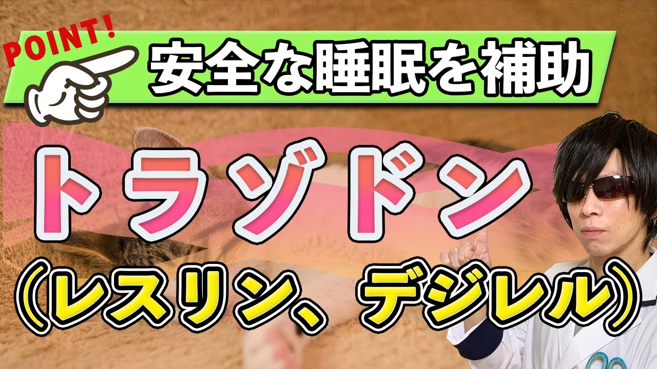 【抗うつ薬】トラゾドン（レスリン、デジレル）の特徴【臨床薬剤師の解説】