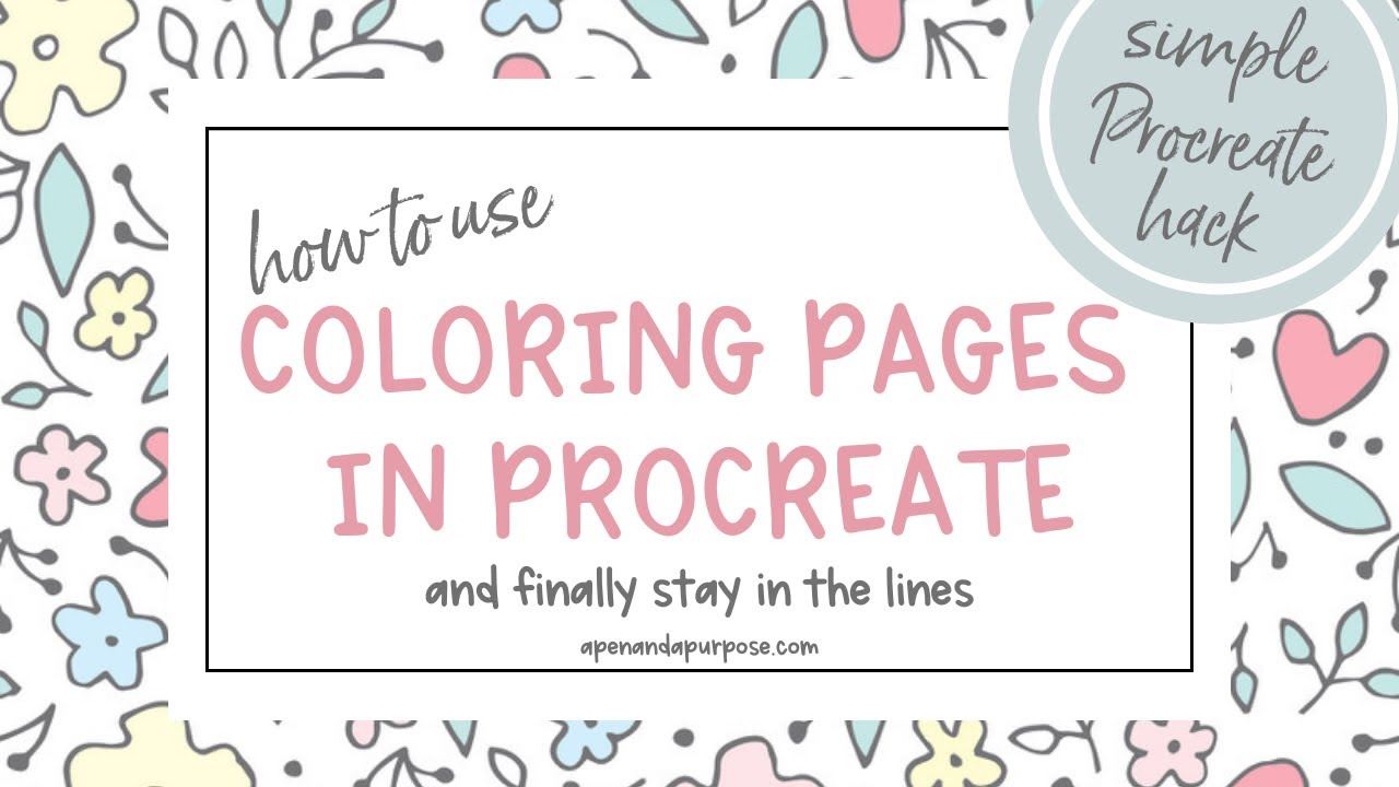 How to Use Coloring Pages in Procreate