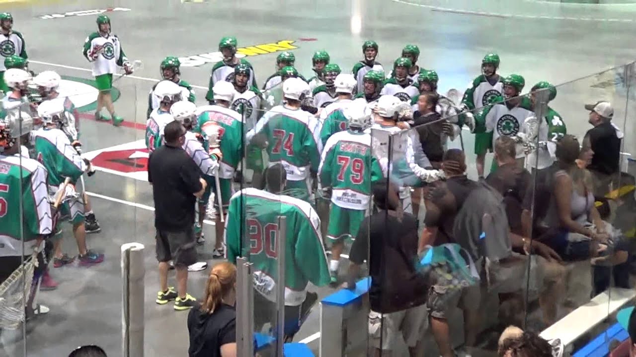 2013 Mann Cup-Game 3-A little chippy @ the end of the 2nd