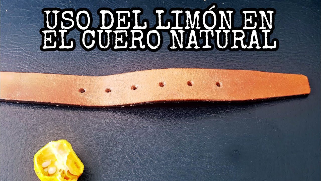 Cómo utilizamos el LIMÓN en el CUERO NATURAL para hidratar | TALABARTERIA PLINIO ORTIZ