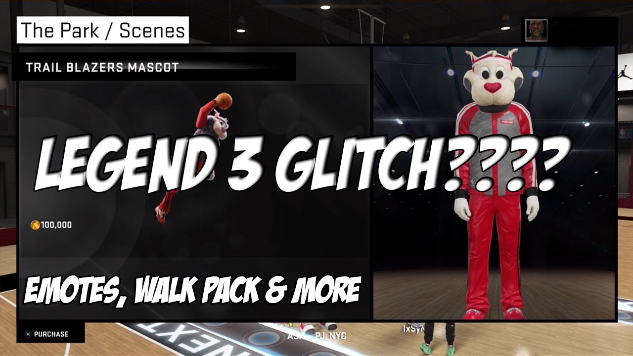 Legend 3 Glitch - All Walk Packs, Emotes, + More!!!!!!
