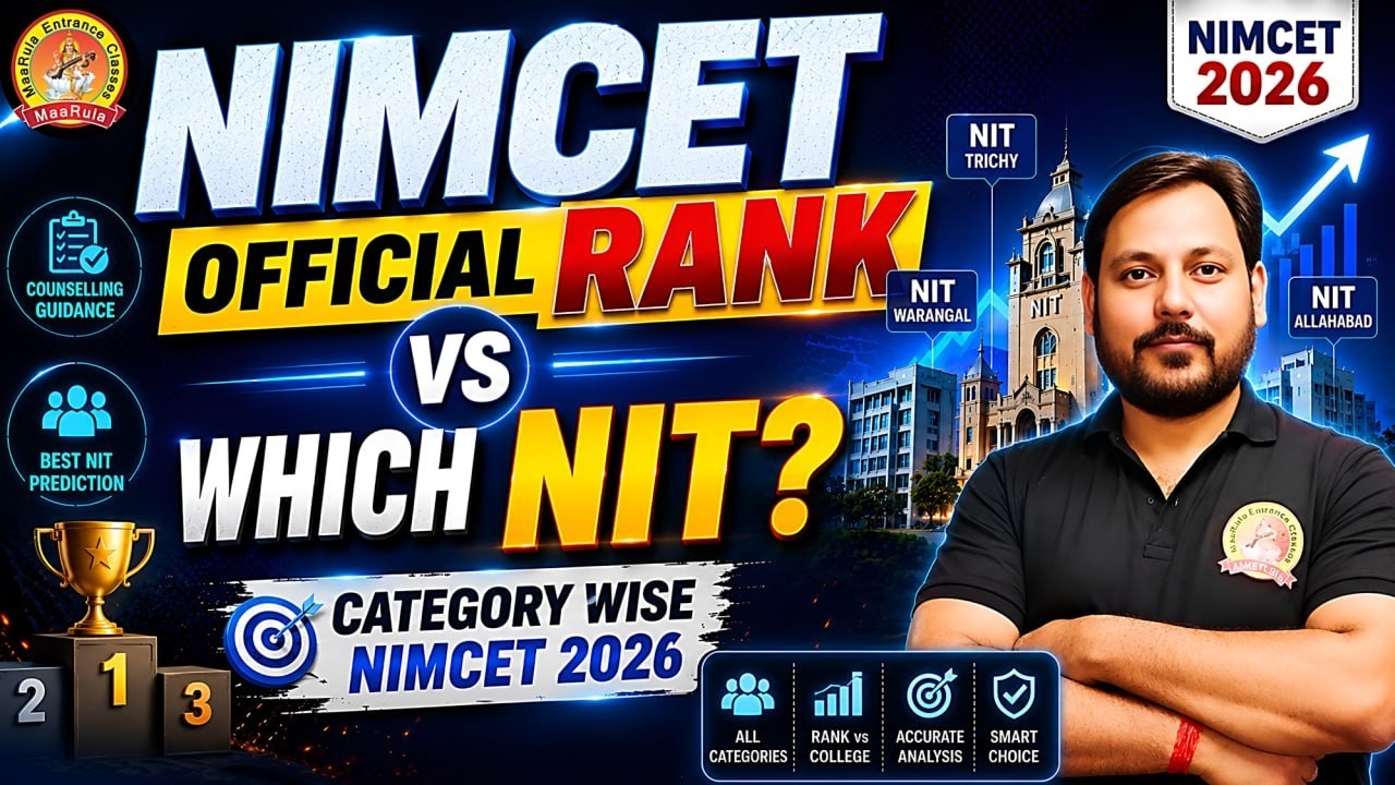 Official Nimcet Rank vs NIT ? Top nit to lower nit (Safe Rank For gen ews obc sc)nimcet 2026#trichy