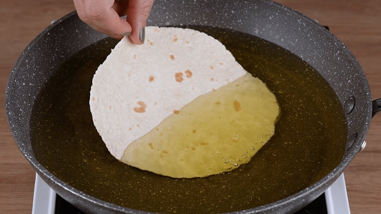 I learned this trick from a friend in Mexico and from now on I only make fried tortilla
