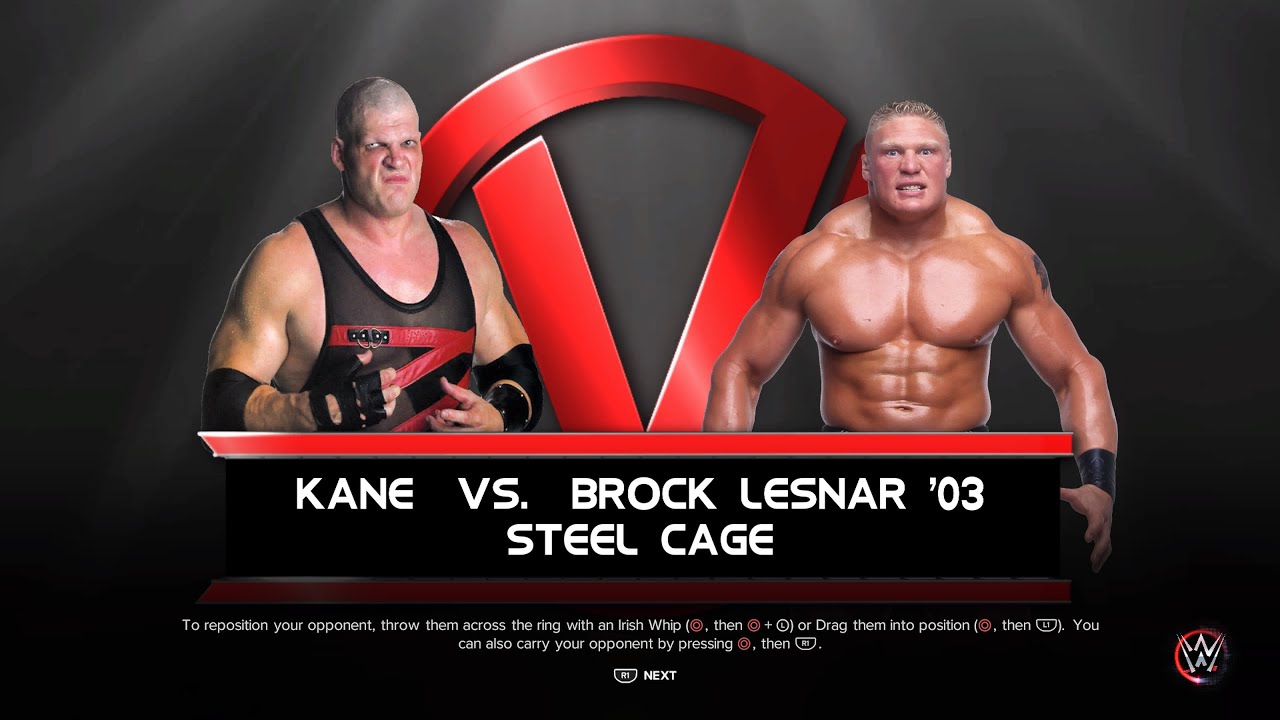 [WWE 2k23] Kane '03 vs. Brock Lesnar '03 (Steel Cage Match)