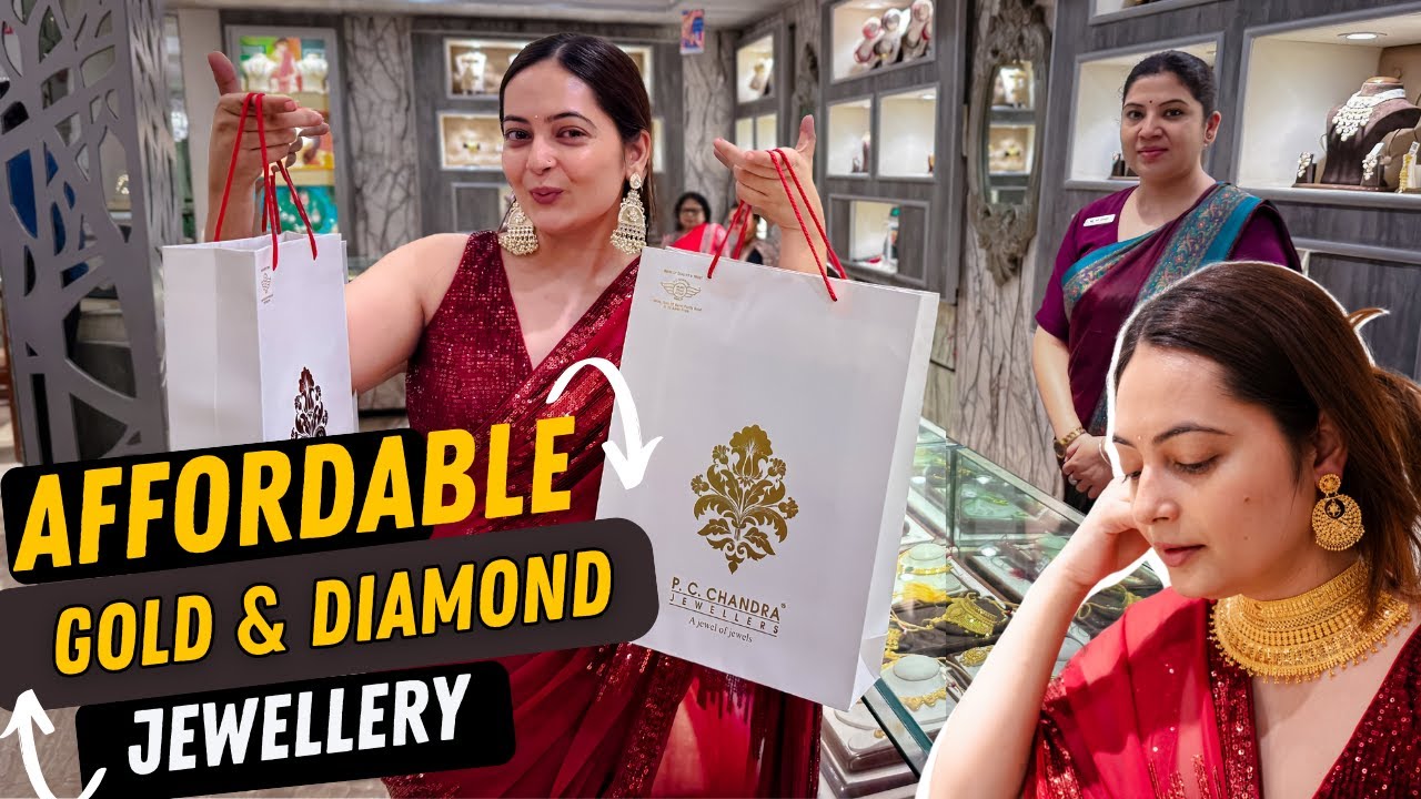 Trendy Gold & Diamond Jewellery Shopping at PC Chandra Jewellers | Affordable jewelry | Mahima Giri