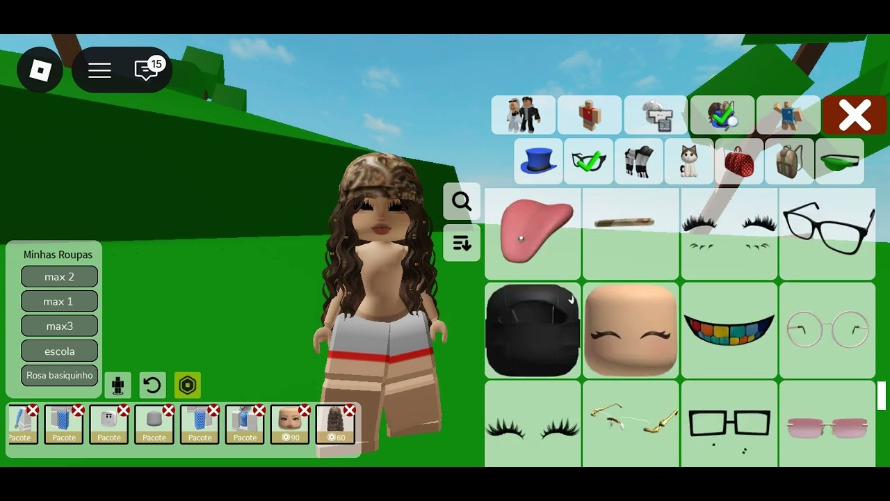 Ideias para o look do Roblox