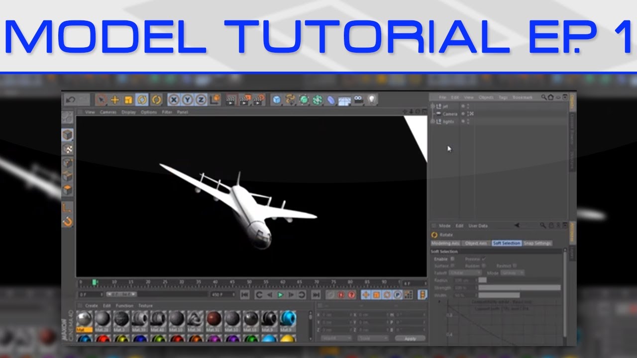 How to model a Jet/Plane in Cinema 4D R13 | Ep. 1 of Modeling Series!