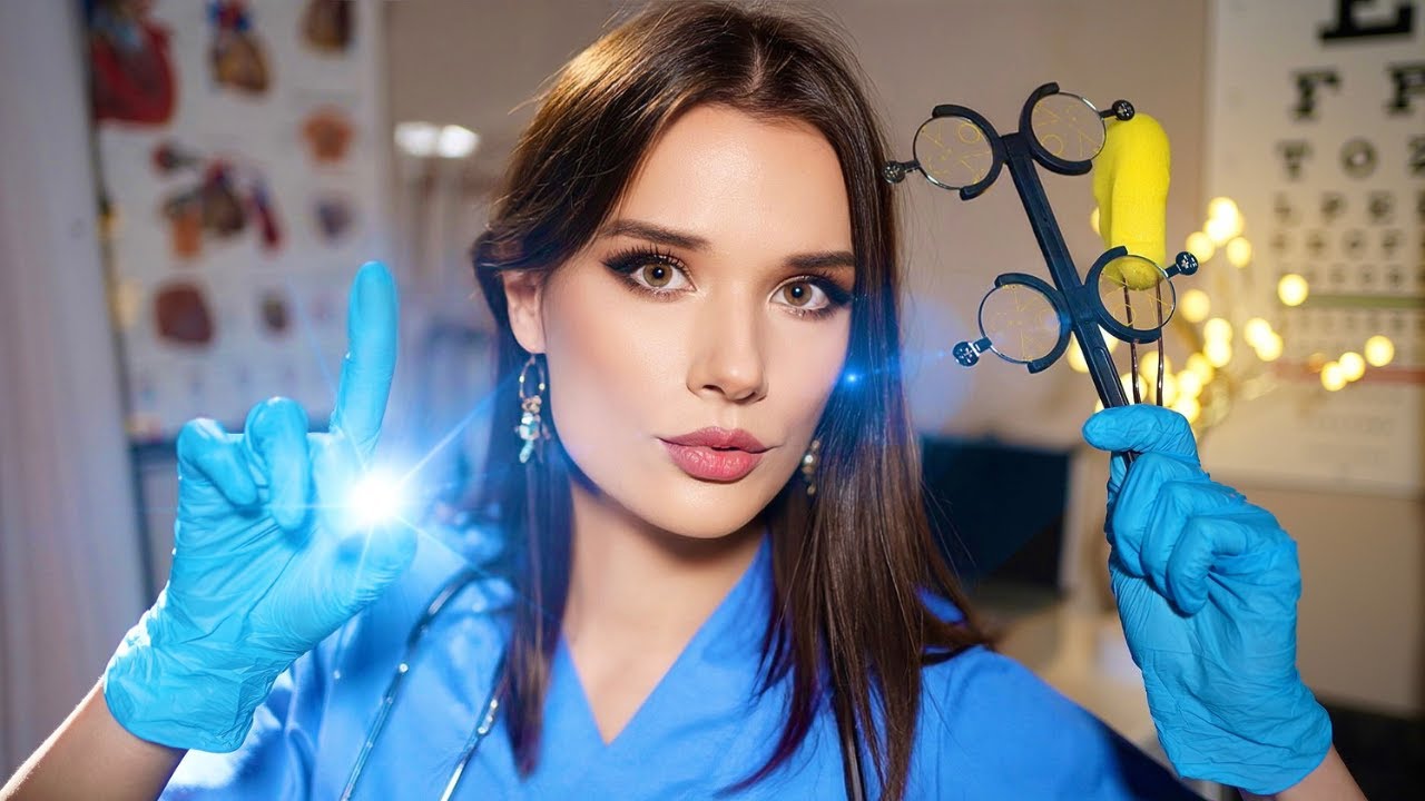 ASMR 3 Unpredictable Exams (Cranial Eye Orbital Exam & Makeup ) for Sleep