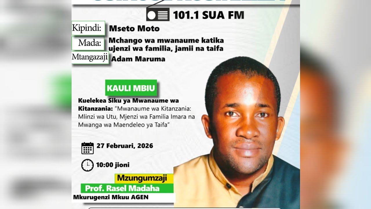 Mchango wa mwanaume katika ujenzi wa familia, jamii na taifa.