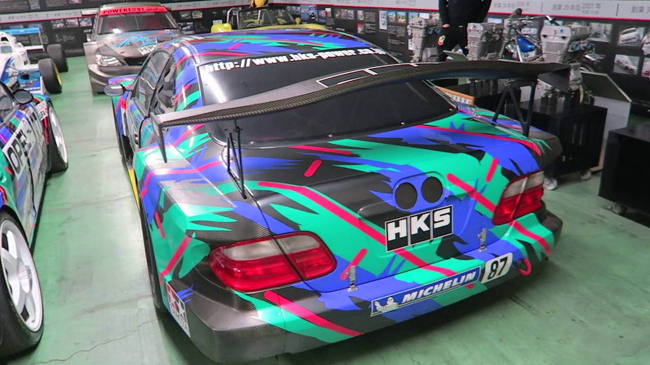 Tour of HKS SECRET show room   EX HKS Racecars + A90 Supra, HKS R32 Skyline
