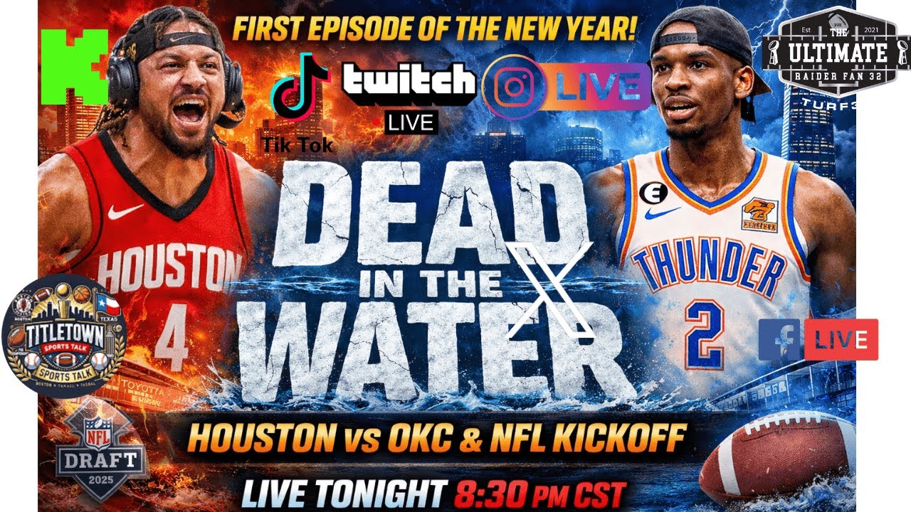 OKC vs Houston Preview 🏀 + NFL Draft & Offseason Chaos | LIVE @ 8:30PM CST