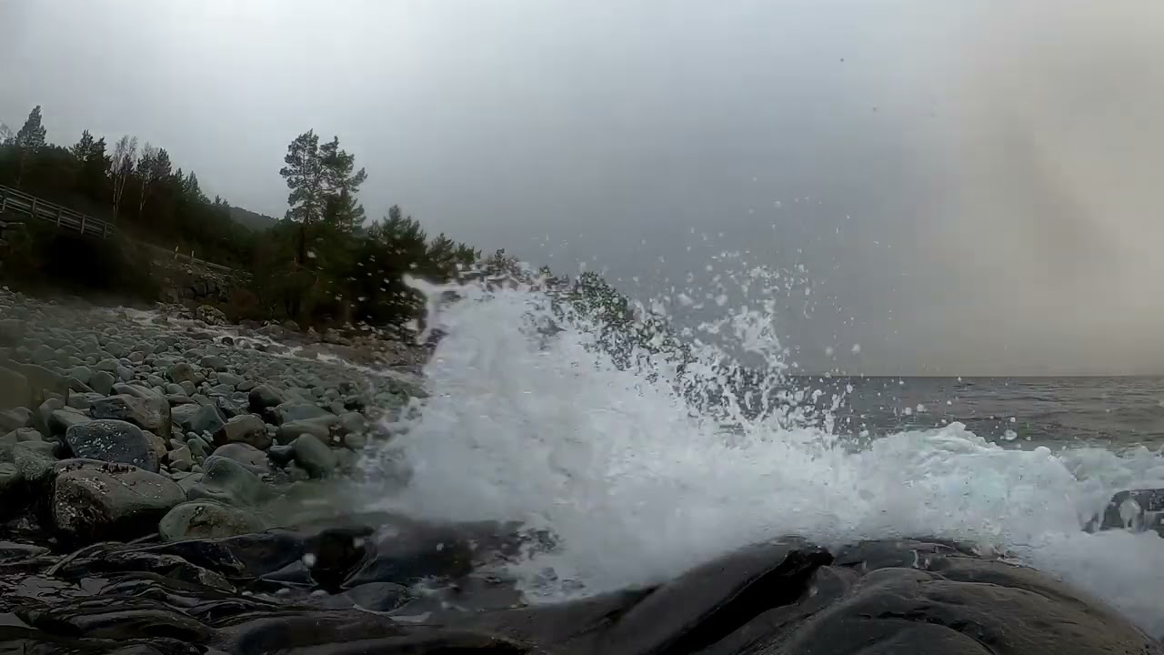 River and waves ambisonic Octomic binaural
