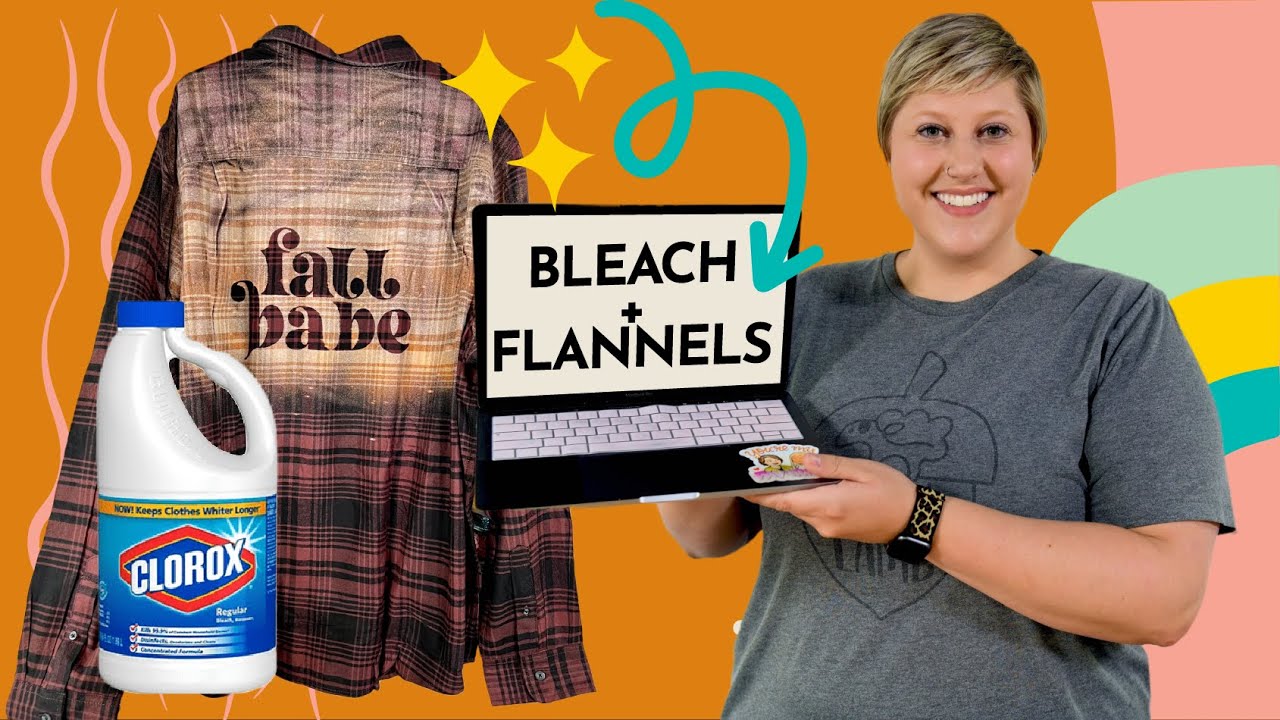 DIY Personalized Bleached Flannel - Perfect Fall Craft!