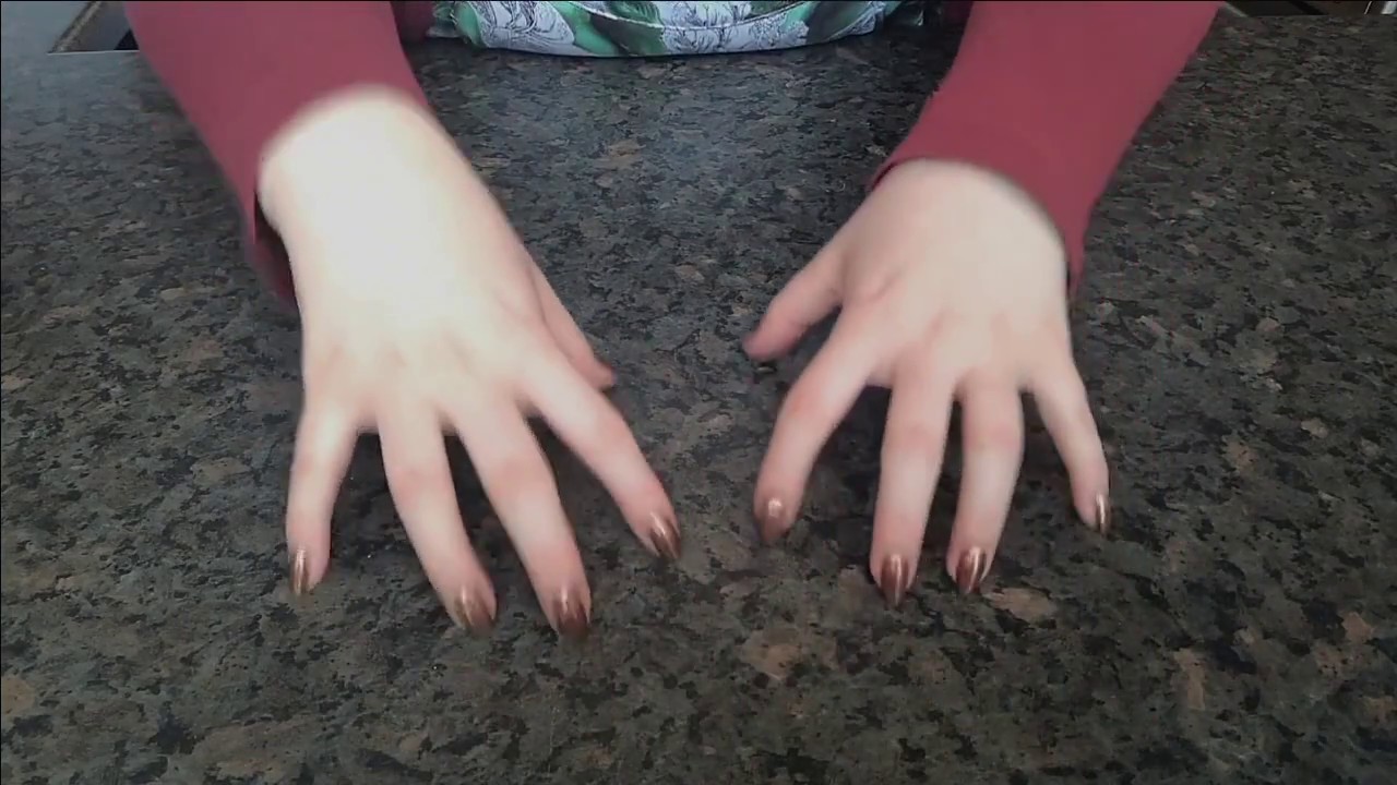 Fast kitchen counter tapping and scratching ASMR