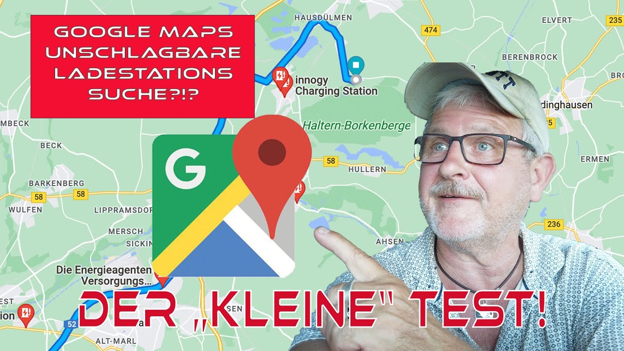 Google Maps,  unschlagbare Ladestation Suche 